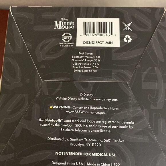 Disney Minnie Mouse Aroma Diffuser & Wireless Speaker - Picture 9 of 10